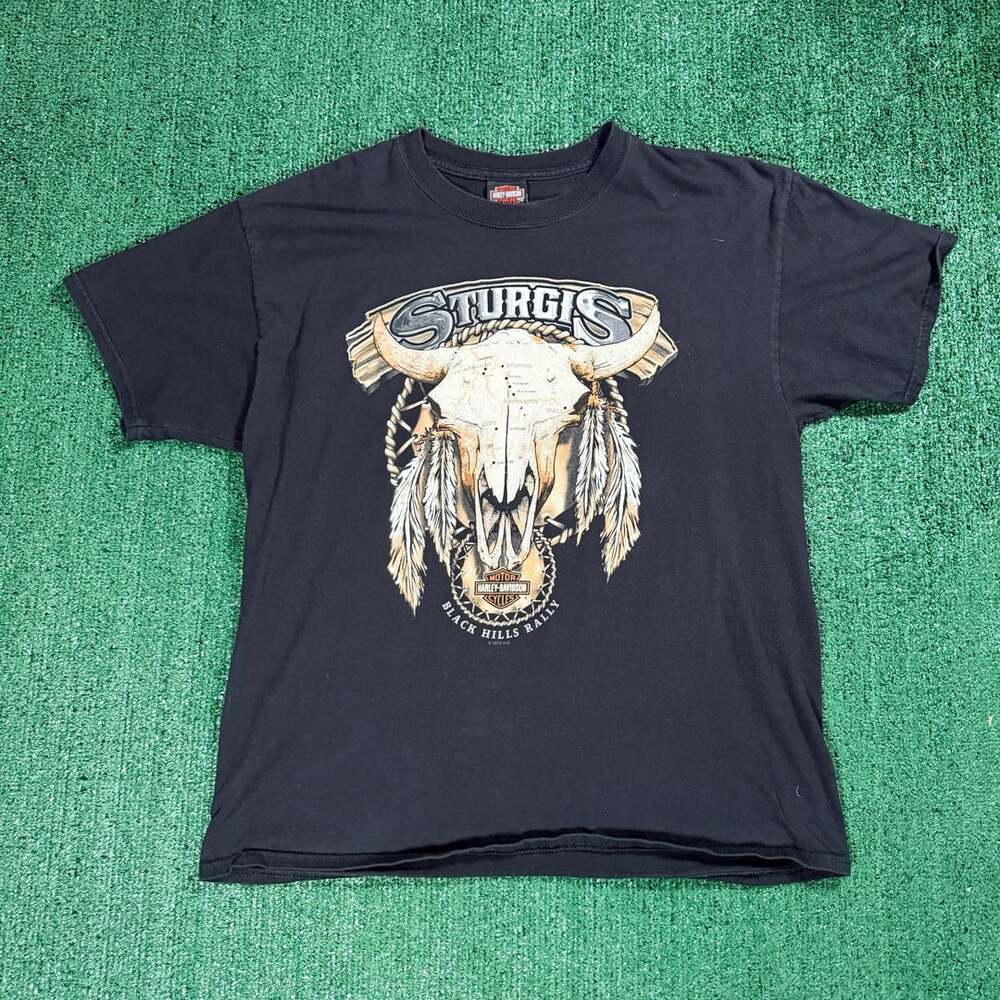 2012 Harley-Davidson Sturgis Black Hills Deadwood South Dakota T-Shirt Large